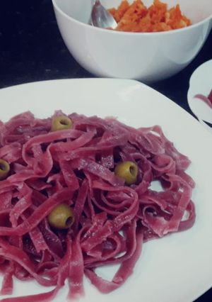 Una foto de Pasta Rosa - 3 ingredientes! Remolacha
