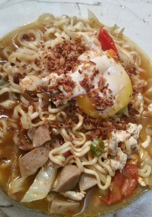 Foto resep Mi Ayam Bawang Rumahan (pakai mi sedap)