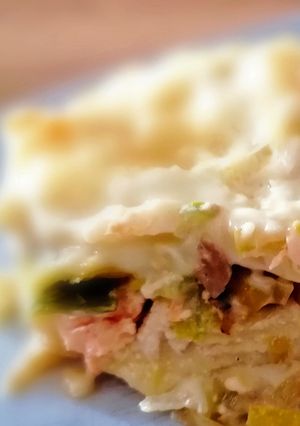 Une photo de Lasagnes saumon poireaux #cookexpertmagimix