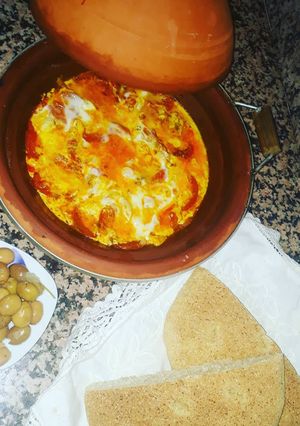 صورة لوصفة البيض بالطماطم 😍😍
