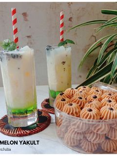 Foto resep Es Melon Yakult