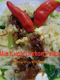 Foto resep Mie Kuah Instan Pedas