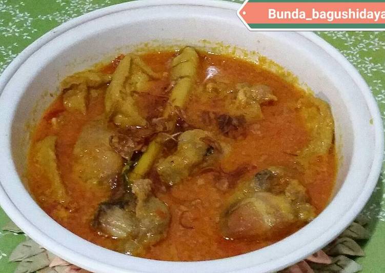 Bumbu Menyiapkan Rica Ayam Tahu Santan, Enak Banget