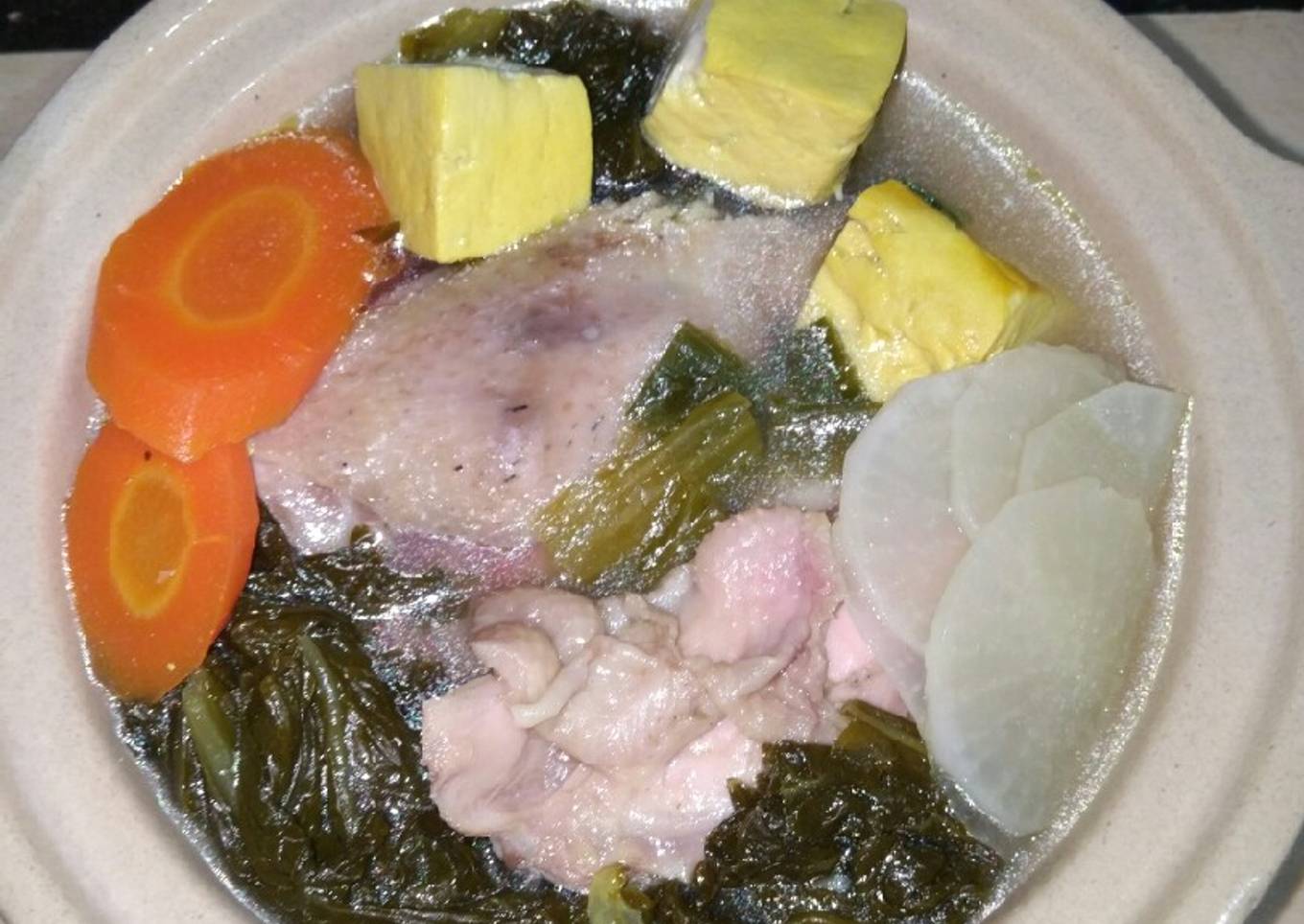 Sup Ayam Sawi Asin Home Made