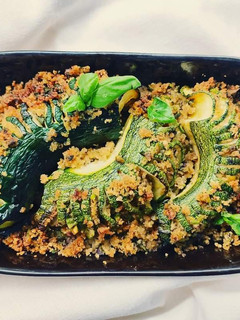 Foto di Zucchine arrosto ripiene di couscous