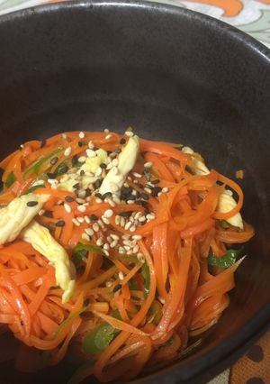 A picture of Carrot Fry for Obentou Lunch Box.
