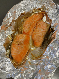 味增烤鮭魚（簡單料理） 的食譜成品照片