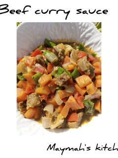 A picture of Beef curry sauce.