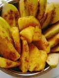 Snack de fruta al garam masala🍍🍏
