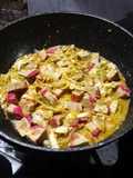 Tumis scallop dengan sawi putih