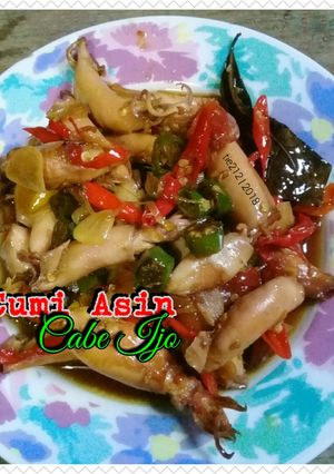 Foto resep Cumi asin Cabe ijo