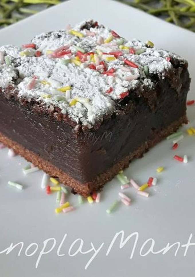 Una foto de Tarta de chocolate sin huevo en GME, F y G y tradicional