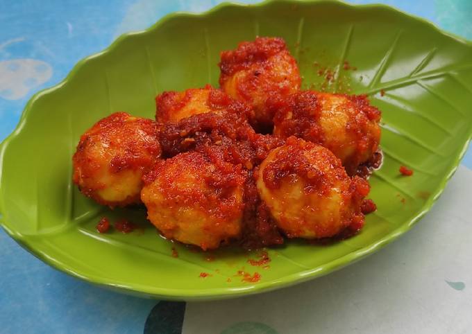 Resep: Telur balado Enak,Simple ga pake Ribet Wajib Dicoba