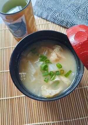 Foto resep Daikon Misoshiru / Sup Lobak Miso