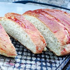 A picture of Easter lemon poppy bread.