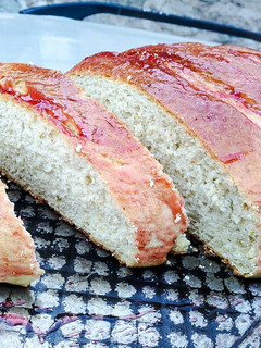 A picture of Easter lemon poppy bread.