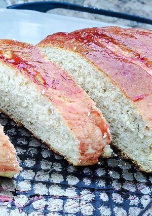 A picture of Easter lemon poppy bread.