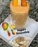 Mix Fruit Smoothie With Greek Yogurt