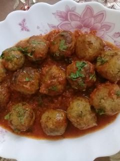 صورة لوصفة كفتة (دولمة) الحوت الرائعة 😋😋