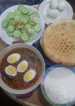 A picture of Lahori anda chana.