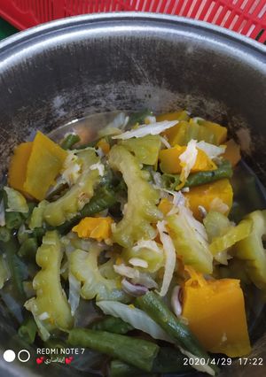 Foto resep Tumis pare dn labu kuning