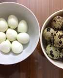 Trứng cút luộc và cách bóc trứng siêu nhanh