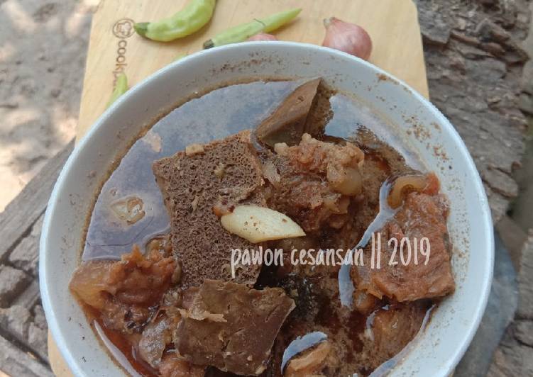 Rawon daging (tanpa santan)