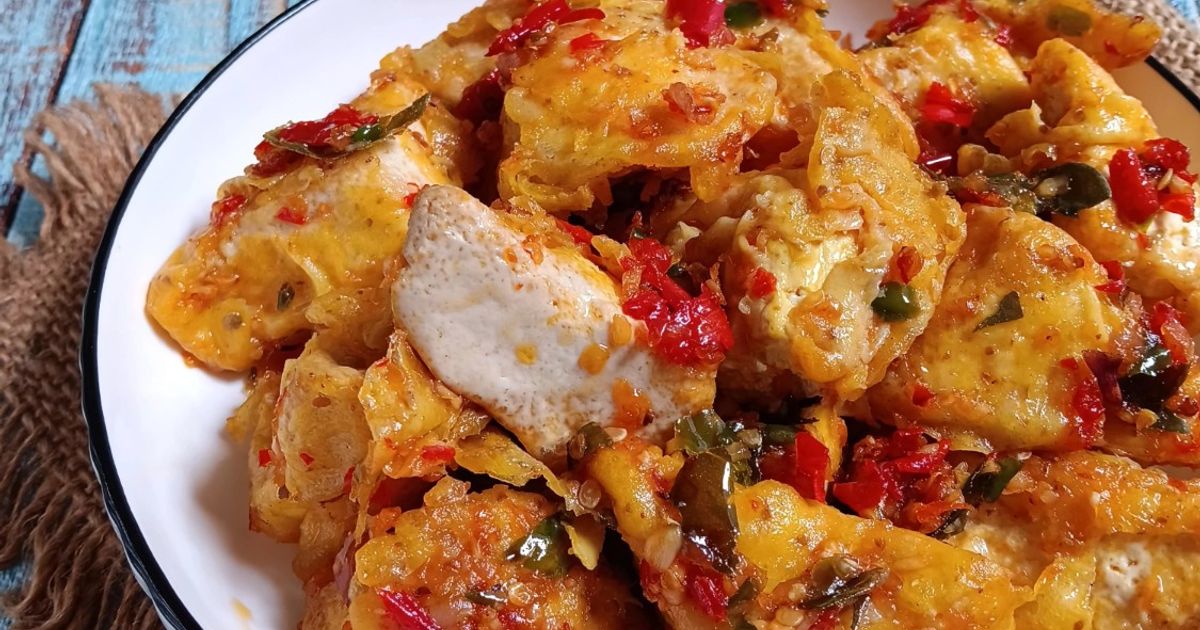 Tahu goreng chili padi