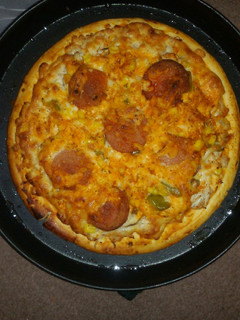 عکسی از دستور پیتزا مرغ و قارچ