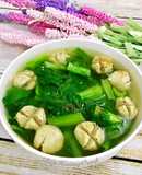 Canh Cải Bẹ Xanh Nấu Bò Viên