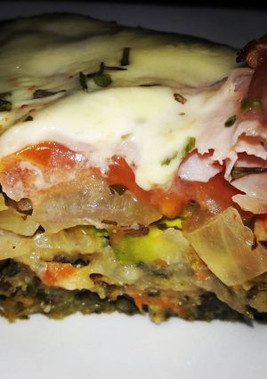 Una foto de Base de pizza de vegetales