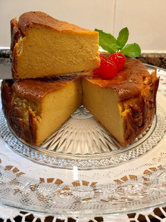 Una foto de Tarta de queso, calabaza y nata