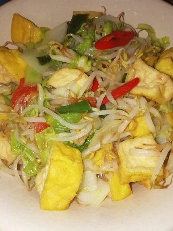 Langkah Mudah untuk Menyiapkan Resep Tahu tumis sawi putih dan touge yang  Bikin Ketagihan Anti Ribet, Mantap Sekali