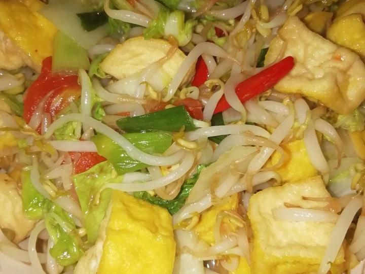 Langkah Mudah untuk Menyiapkan Resep Tahu tumis sawi putih dan touge yang  Bikin Ketagihan Anti Ribet, Mantap Sekali
