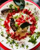 Pomegranate curd rice