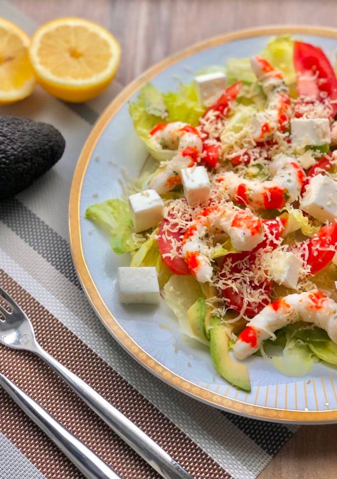 Салат з креветками 🍤
