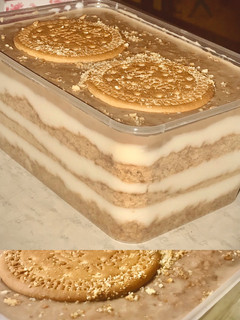 Foto resep Milky Regal Dessert Box with Almond and Cheese