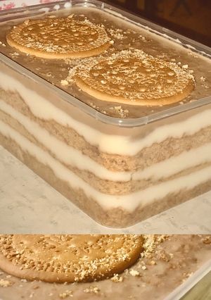 Foto resep Milky Regal Dessert Box with Almond and Cheese