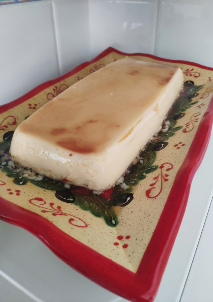 Una foto de Flan de leche condensada