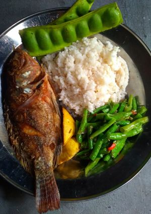 Foto resep #nasi tahu ikan kacang