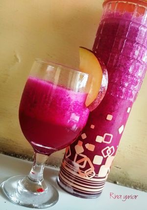 Foto resep Plum VS dragon fruit juice