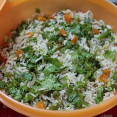 A picture of Spring Onion Fried Rice.