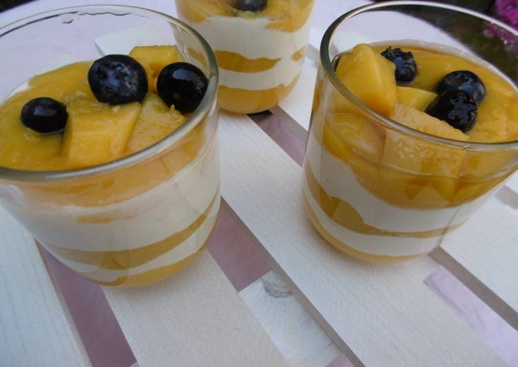 Mango, Rum & Yogurt Dessert