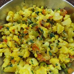 A picture of Cauliflower sabji.