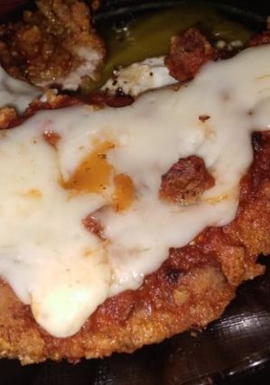 Una foto de Milanesas de berenjena a la napolitana!!