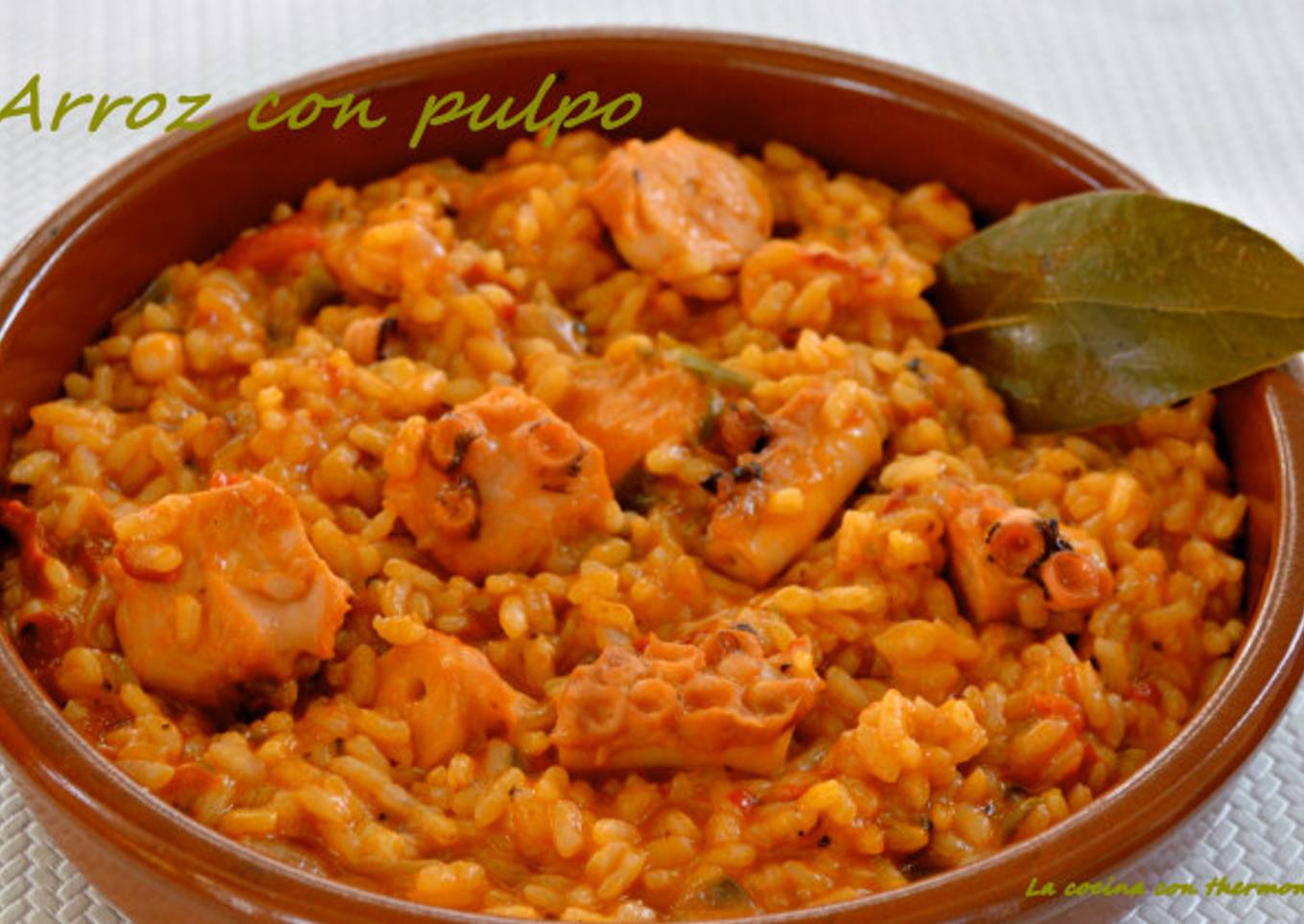 Arroz con pulpo. (Thermomix)