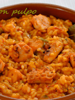 Una foto de Arroz con pulpo. (Thermomix)