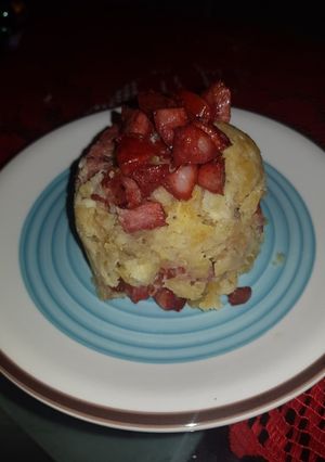 Una foto de Mofongo de chorizos....🇩🇴🇩🇴