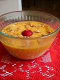 Avacado-Mango-Praline Pudding