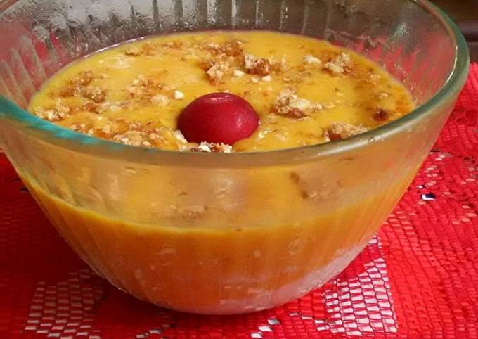 Avacado-Mango-Praline Pudding